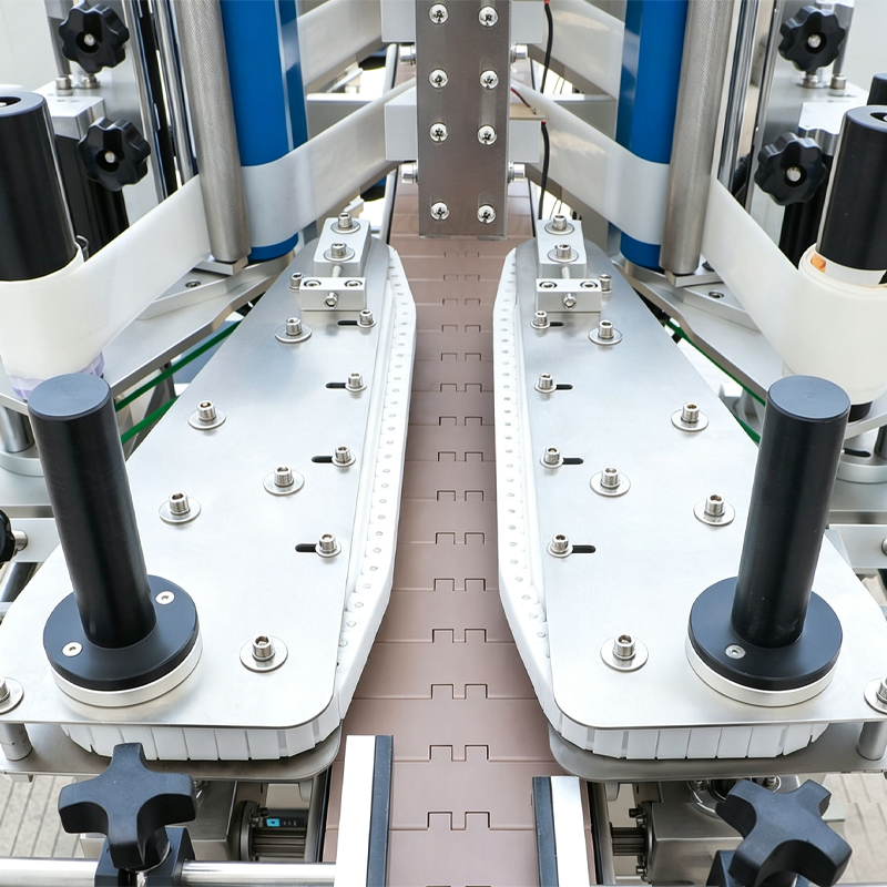 automatic bottle labeling machine labeling structure