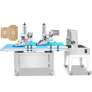 Automatic Flat Paper Bag Labeling Machine with Double Heads