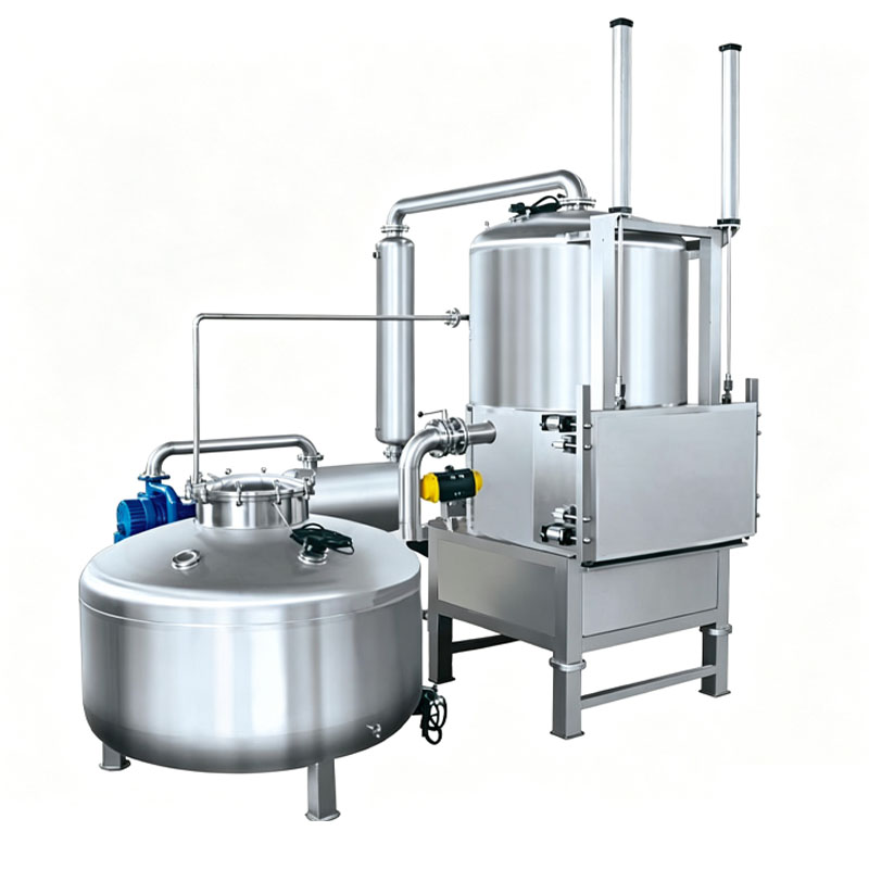 Industrial vacuum frying machine for onion chips production