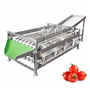 Automatic roller grading machine for fruit and vegetables