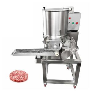 Automatic burger patty forming machine for meat processing