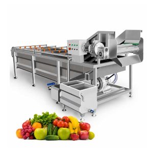 Automatic air bubble washer for fresh produce processing