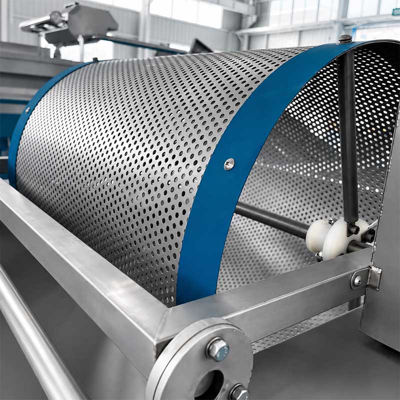 Vortex washing tank for gentle leafy vegetable cleaning Vortex washing tank for gentle leafy vegetable cleaning