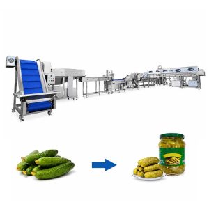 Automatic cucumber pickle canning line