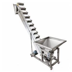Stainless Steel Bucket Elevator with Hopper Feeder System