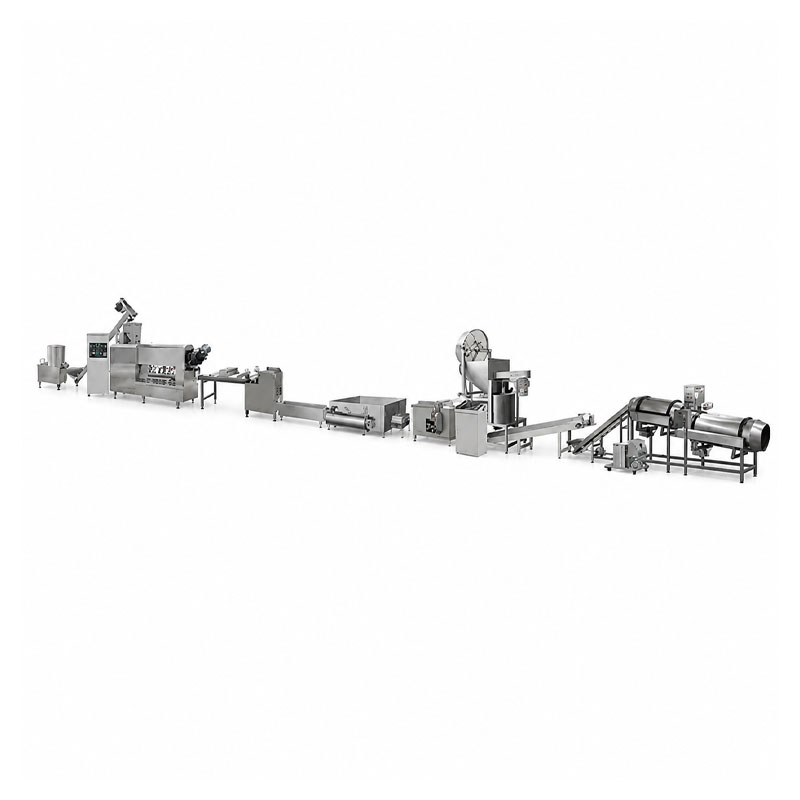 Automatic puffed snack production line for food processing