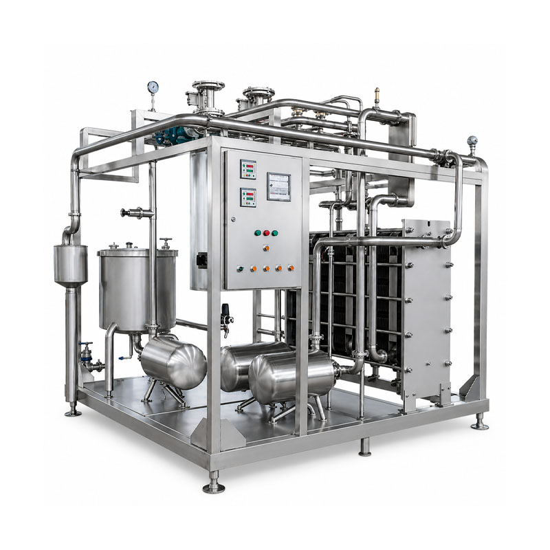 Continuous cream pasteurization system for industrial dairy processing