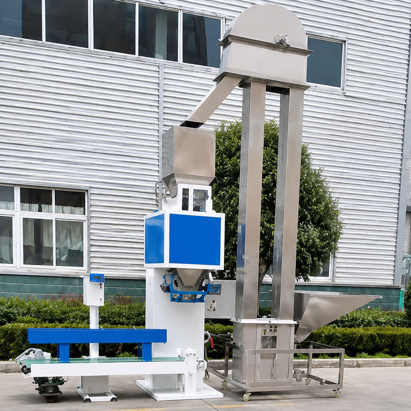 industrial bucket elevator for feed pellet transfer application