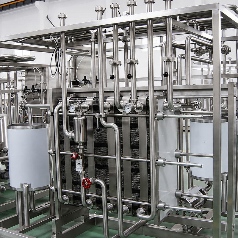 Stainless steel plate pasteurizer for hygienic dairy processing