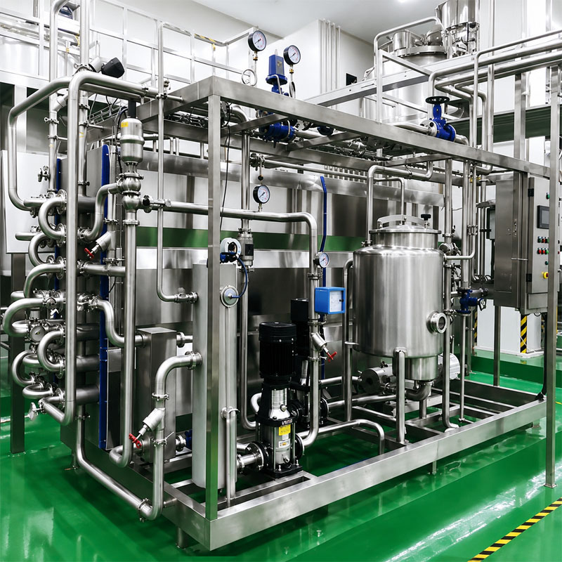 Industrial plate pasteurizer for continuous dairy product processing
