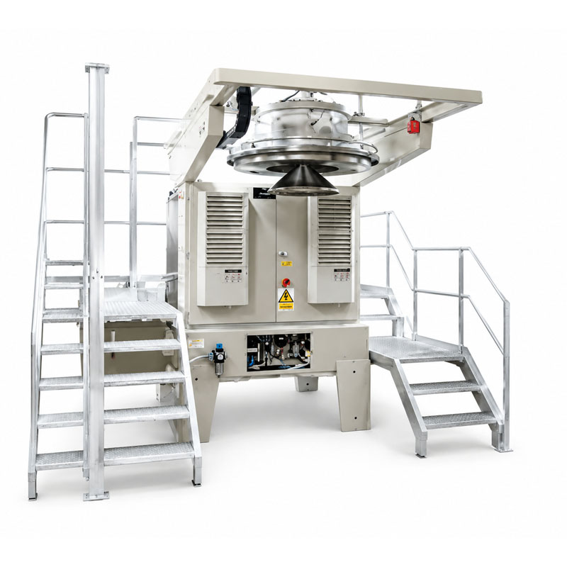 Automatic rice cracker machine for puffed snack processing