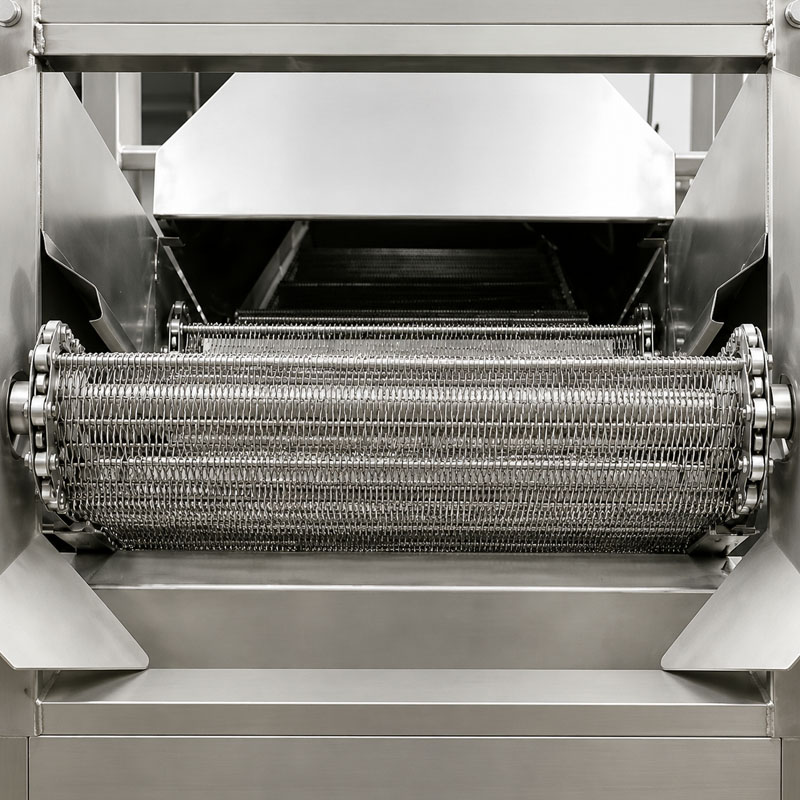 stainless steel fryer for puffed snack processing system