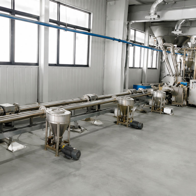 Enclosed tube chain conveyor for grain material transfer