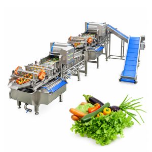Vegetable washing machine for fresh produce cleaning
