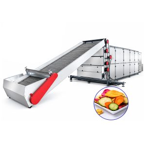 Industrial vegetable mesh belt dryer for continuous drying