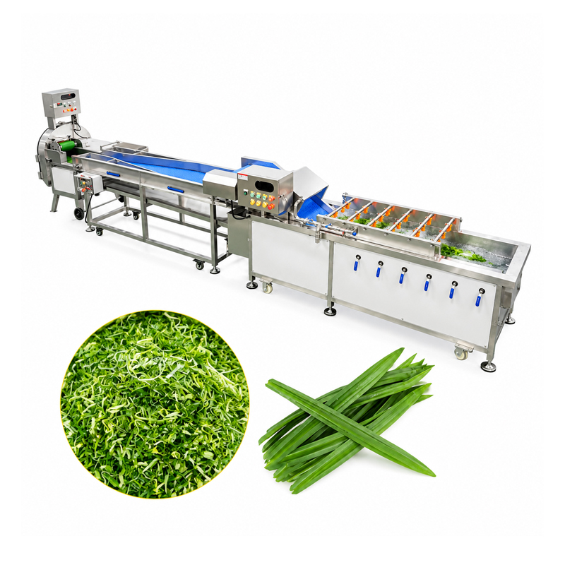 Pandan leaves washing and cutting machine for food processing Pandan leaves washing and cutting machine for food processing