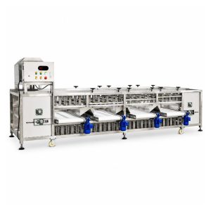Automatic fruit and vegetable grading machine for size sorting