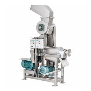 Electric screw press fruit and vegetable crushing and juicing machine for food processing