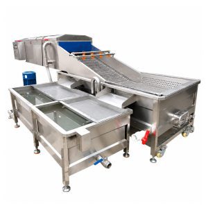 High-pressure spray cleaning machine for industrial food processing applications